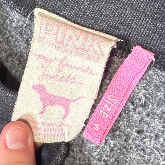 Vintage Y2K Victoria’s Secret Pink Academy Cropped Tapered Sweatpants Size Small - Picture 3 of 3